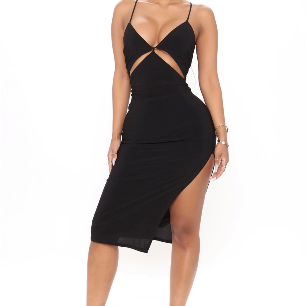 Under the influence fashion nova black dress